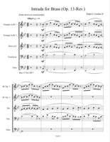 "Intrada for Brass (Op.13, Revised)"