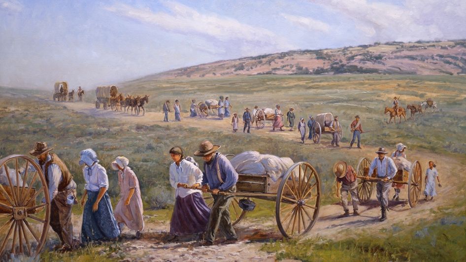 Mormon_handcart_kimbal_warren