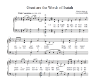 Great are the Word of Isaiah