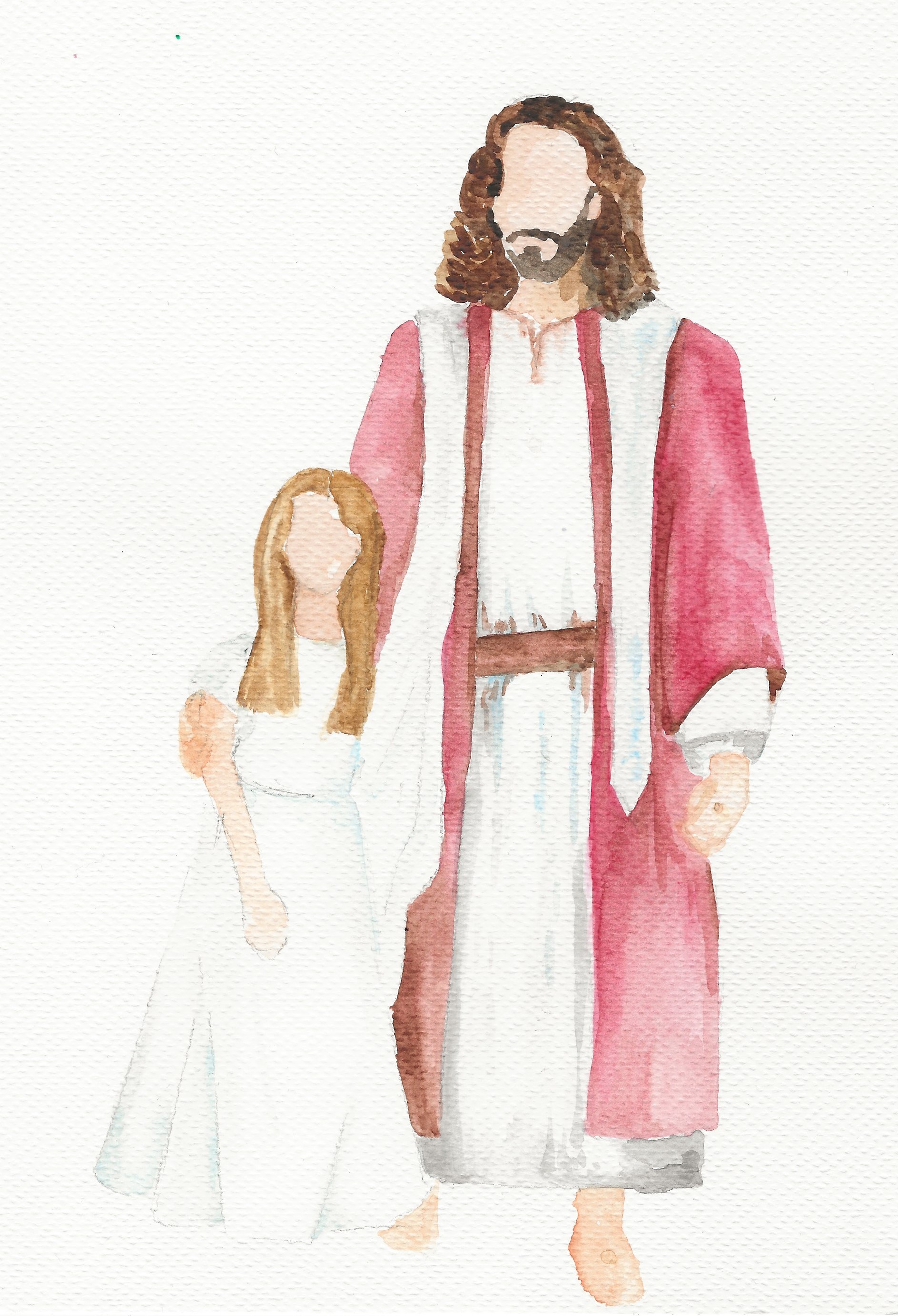 Jesus_and_laurelai_watercolour