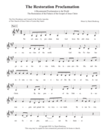 The Restoration Proclamation Songs