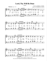 Lord, Thy Will Be Done