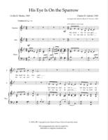 His Eye Is On The Sparrow