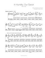 In Humility, Our Savior