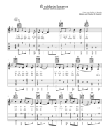 "Él cuida de las aves" en guitarra