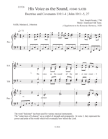 His Voice as the Sound