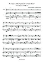 Because I Have Been Given Much