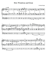 How Wondrous and Great