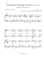 My Shepherd Will Supply My Need