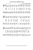 Come Unto Jesus- Additional Verses
