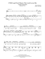 I Will Lead You/I Know The Lord Loves Me - Adult/Child Duet (opt Trio)
