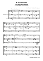 A la hora nona. Trío para capilla musical.