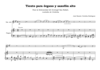 Tiento for organ and alto saxophone