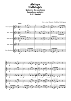 Hallelujah (Handel). Saxophone Quintet.